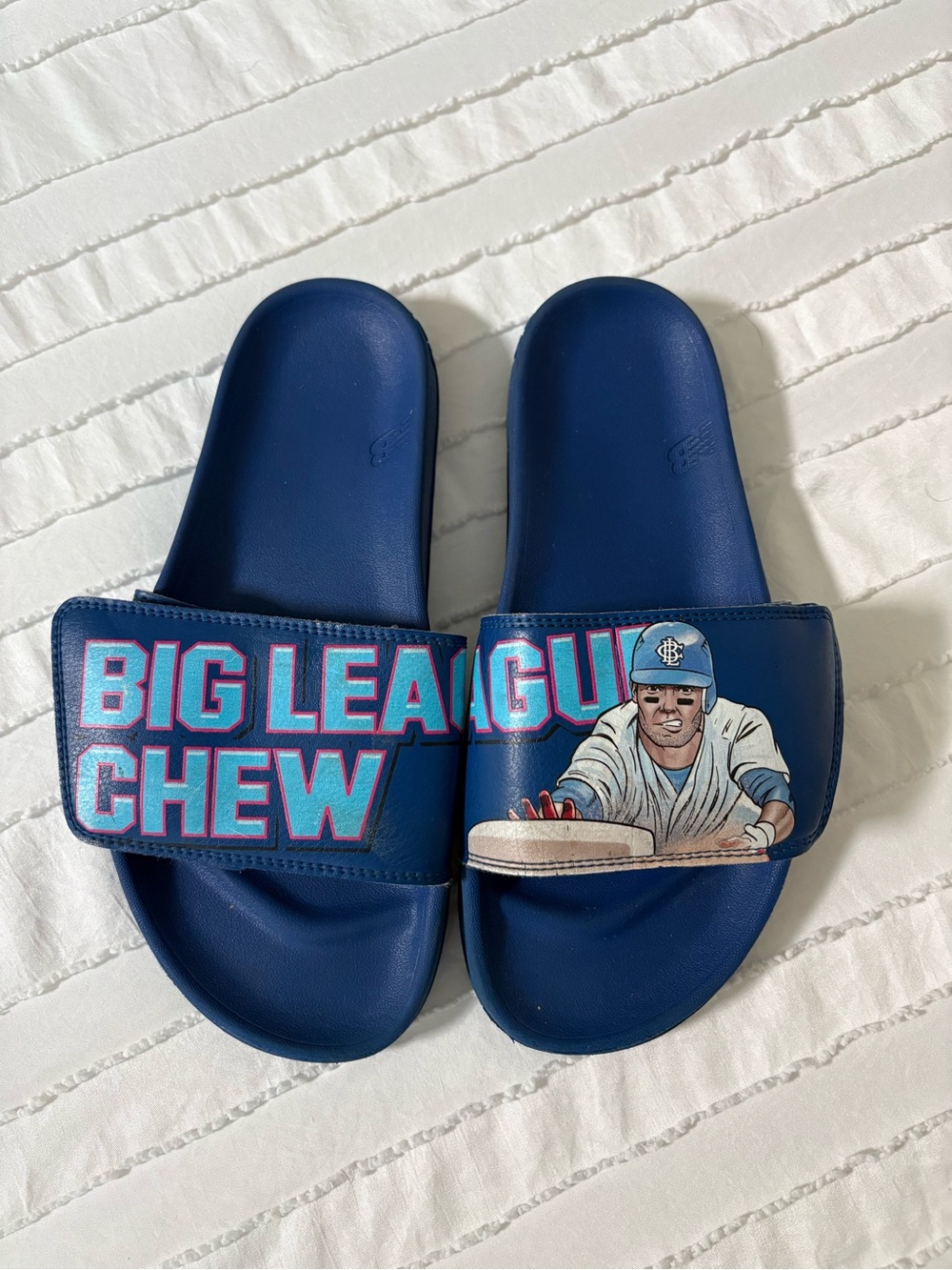 New Balance Big League Chew Navy Kids Slide Sandals